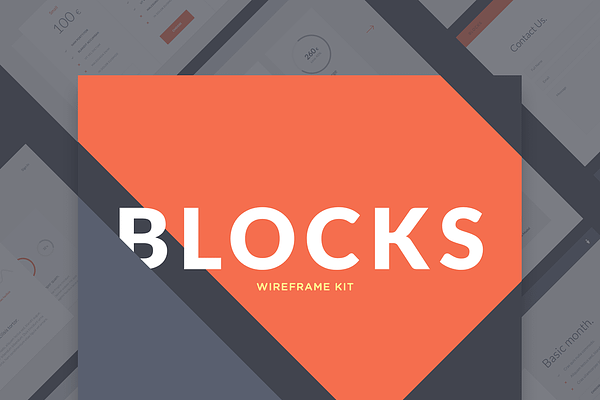 Blocks Wireframe Kit