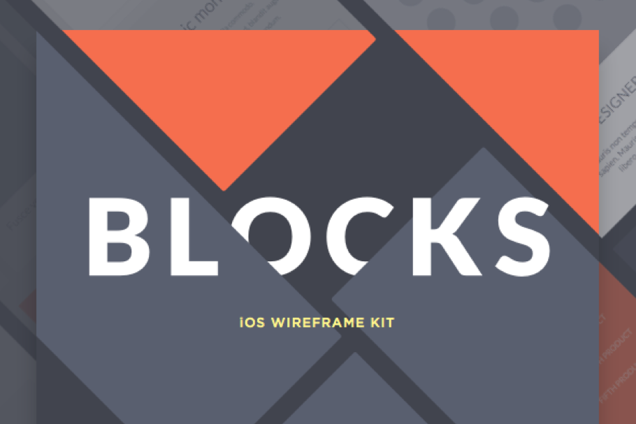 Blocks iOS Wireframe Kit
