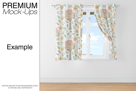 Kids Room - Curtains & Wall Set in Product Mockups - product preview 10