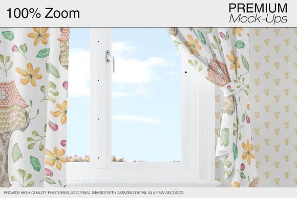 Kids Room - Curtains & Wall Set in Product Mockups - product preview 19
