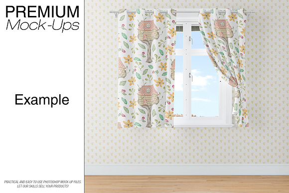 Kids Room - Curtains & Wall Set in Product Mockups - product preview 20