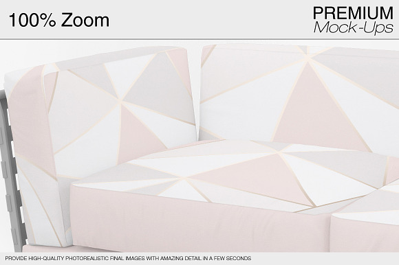 Sofa & Pillows Mockup in Product Mockups - product preview 6