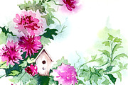 Watercolor Clipart -Flowers