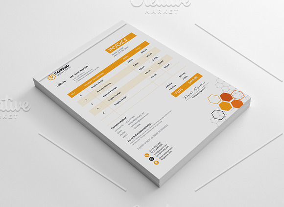 Invoice in Stationery Templates - product preview 2