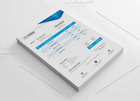Invoice in Stationery Templates - product preview 1