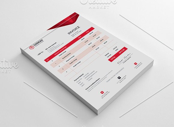 Invoice in Stationery Templates - product preview 3