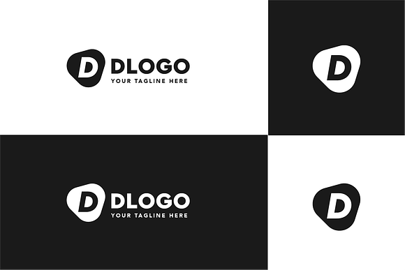 D Letter Logo in Logo Templates - product preview 3