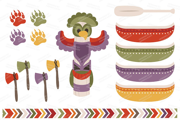 Autumn Tribal Clipart & Vectors in Illustrations - product preview 1