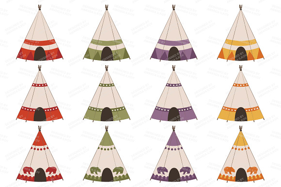 Autumn Tribal Clipart & Vectors in Illustrations - product preview 2
