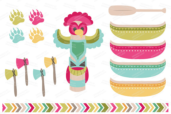 Bohemian Tribal Clipart & Vectors in Illustrations - product preview 1
