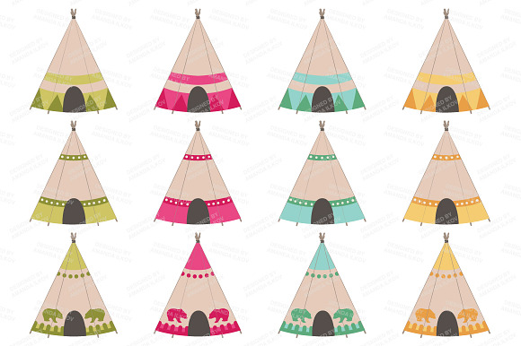 Bohemian Tribal Clipart & Vectors in Illustrations - product preview 2