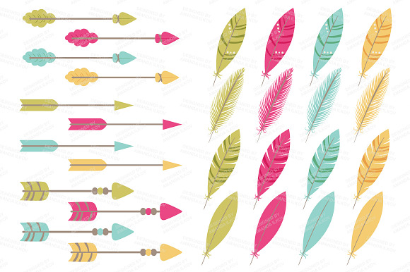 Bohemian Tribal Clipart & Vectors in Illustrations - product preview 3