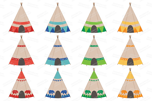 Bright Tribal Clipart & Vectors in Illustrations - product preview 2
