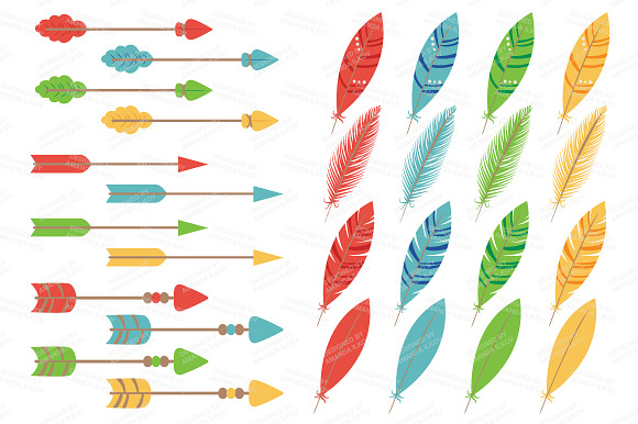 Bright Tribal Clipart & Vectors in Illustrations - product preview 3
