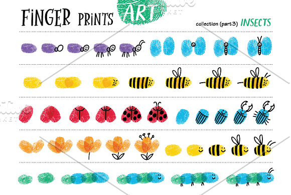 Finger prints ART in Illustrations - product preview 7