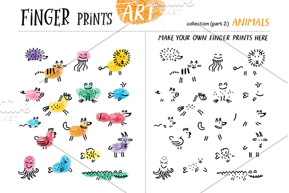 Finger prints ART in Illustrations - product preview 9