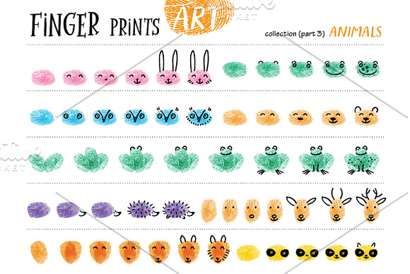Finger prints ART in Illustrations - product preview 10