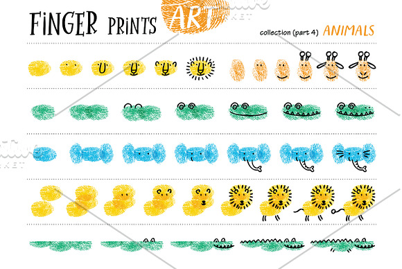 Finger prints ART in Illustrations - product preview 11
