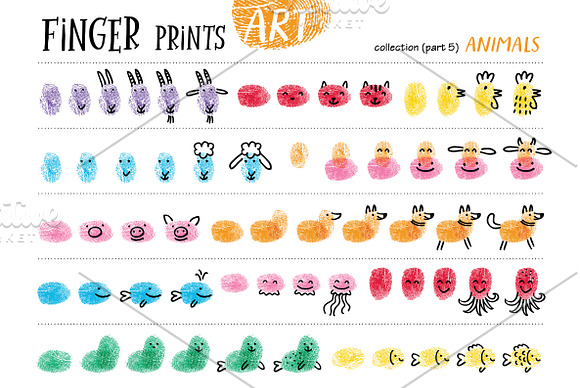 Finger prints ART in Illustrations - product preview 12