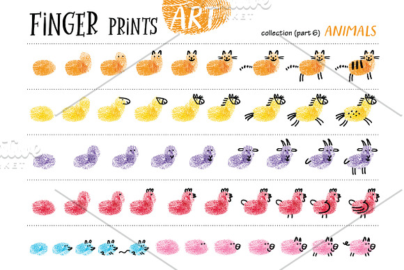 Finger prints ART in Illustrations - product preview 13