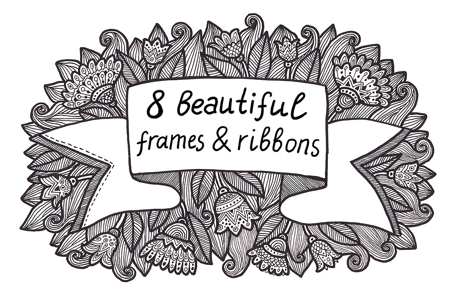 Frames & Ribbons in Illustrations - product preview 8
