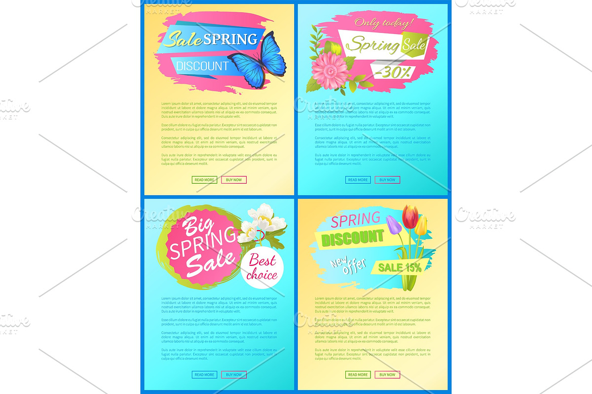 Best Discount Off Advertisement Sticker Set Sale in Illustrations - product preview 8