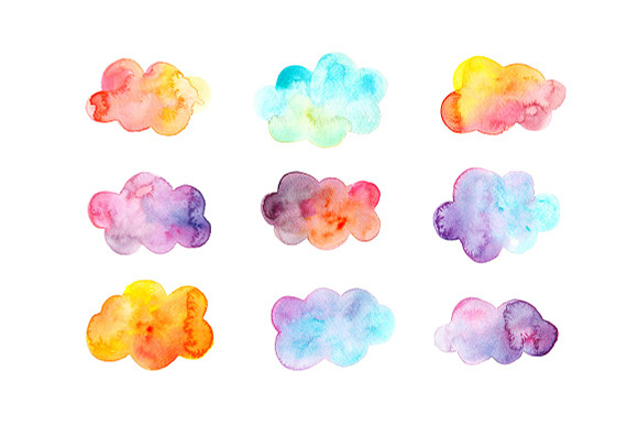 26 Watercolor Unicorn Illustrations in Illustrations - product preview 3