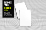 Business Card Mockup-Vertical