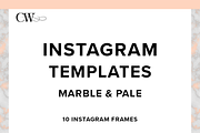 Marble & Pale Instagram Templates