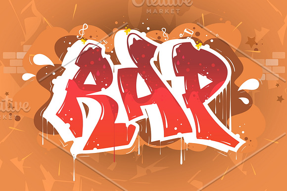 7 HIP-HOP GRAFFITI ILLUSTRATIONS in Illustrations - product preview 2