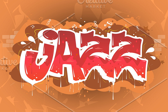 7 HIP-HOP GRAFFITI ILLUSTRATIONS in Illustrations - product preview 3