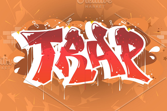 7 HIP-HOP GRAFFITI ILLUSTRATIONS in Illustrations - product preview 6