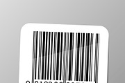 Realistic barcode sticker