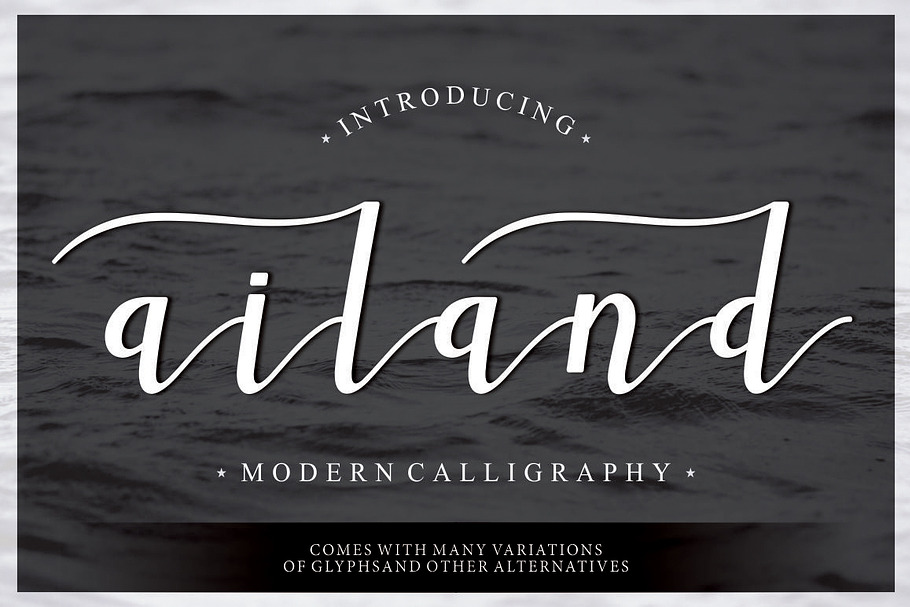 Ailand Script in Script Fonts - product preview 8