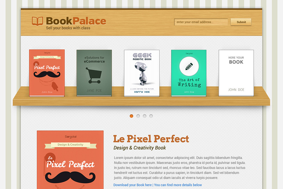 Book Palace Website in Landing Page Templates - product preview 8
