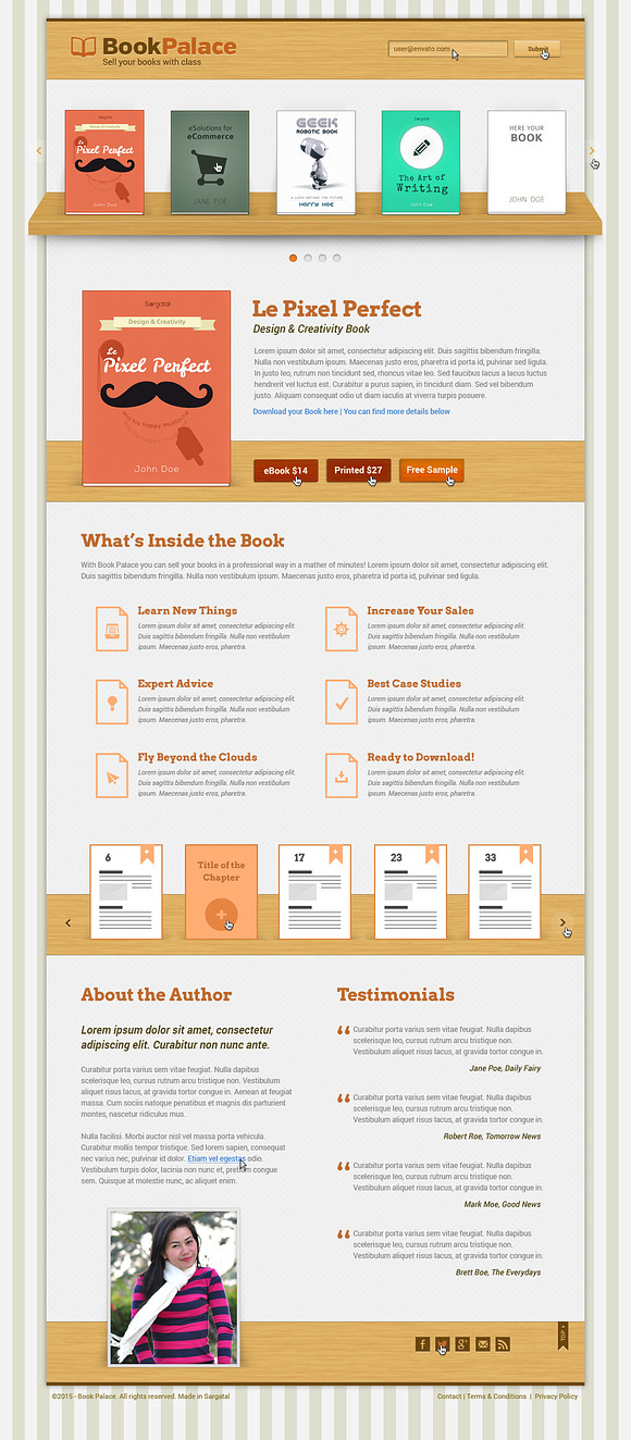 Book Palace Website in Landing Page Templates - product preview 4