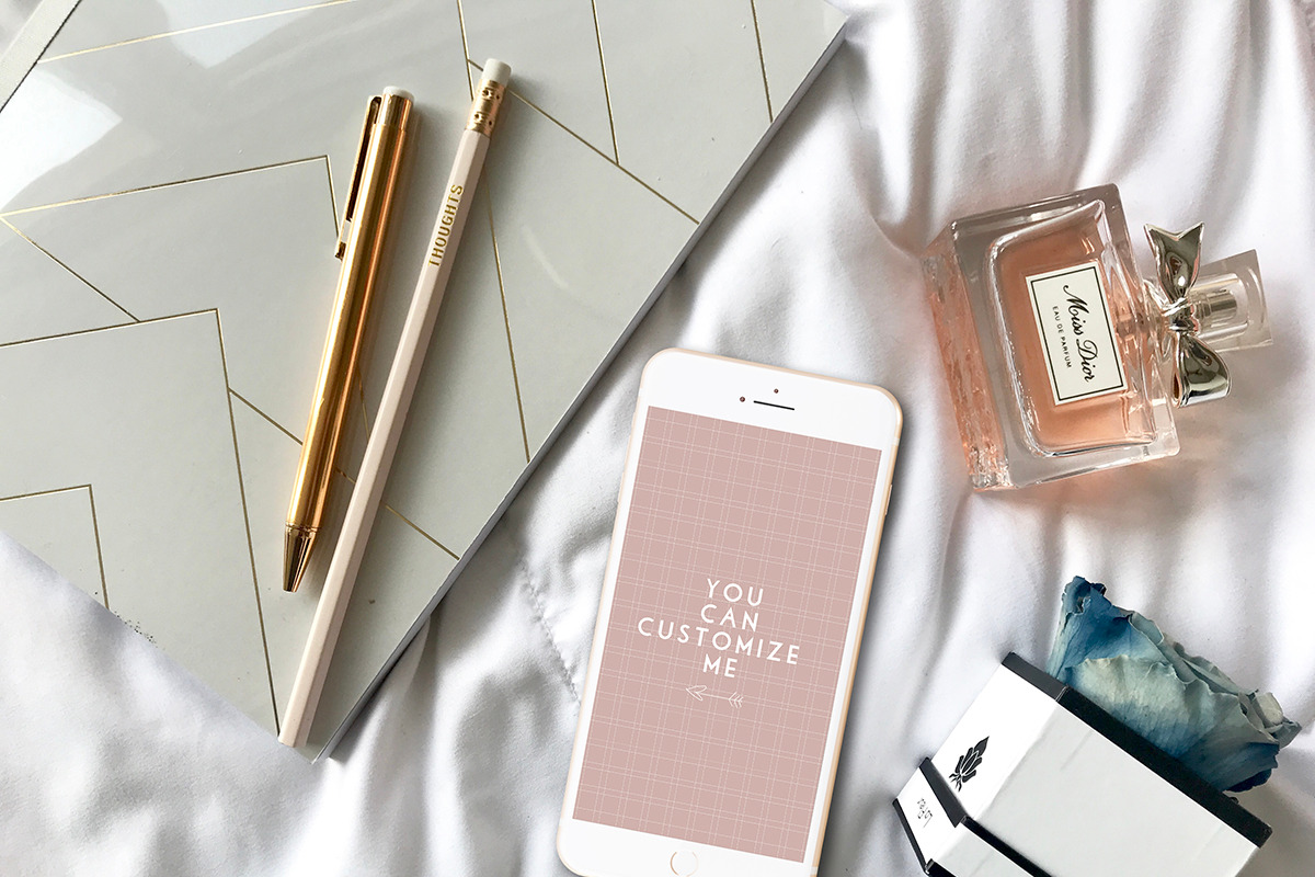 Modern Femme Styled Iphone Mockup #4 in Mobile & Web Mockups - product preview 8