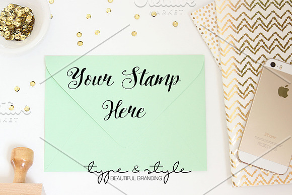 Envelope mock up | Styled photo in Product Mockups - product preview 2