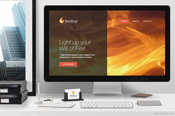 Firedrop Logo in Logo Templates - product preview 2