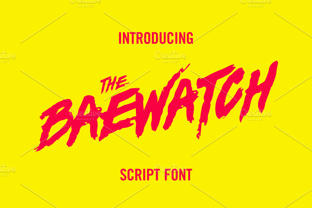 Baewatch Script Font in Custom Fonts - product preview 8