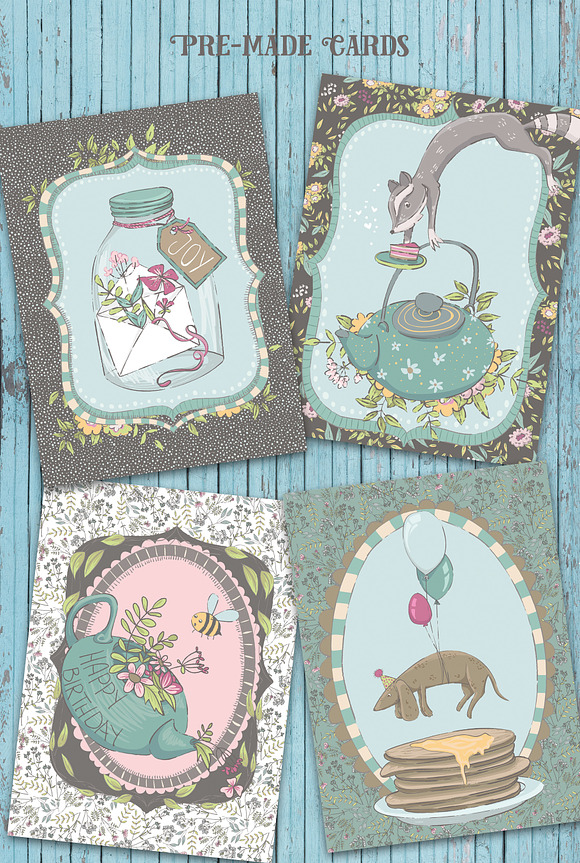 SpringTea Card Creator in Illustrations - product preview 4