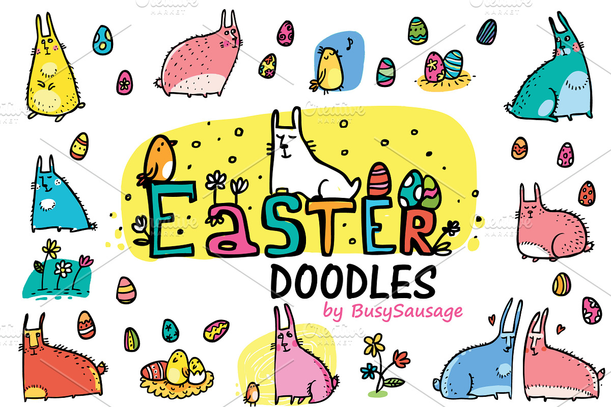 Easter Doodles 27+ in Illustrations - product preview 8