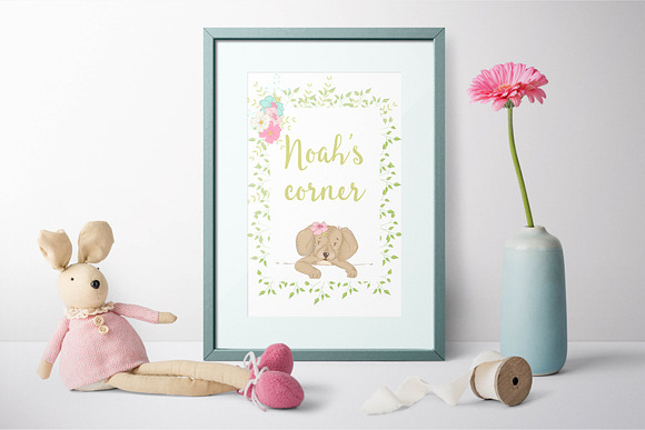 Spring time Doggies illustration set in Illustrations - product preview 6