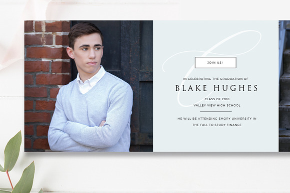 Folded Graduation Card Template in Card Templates - product preview 1