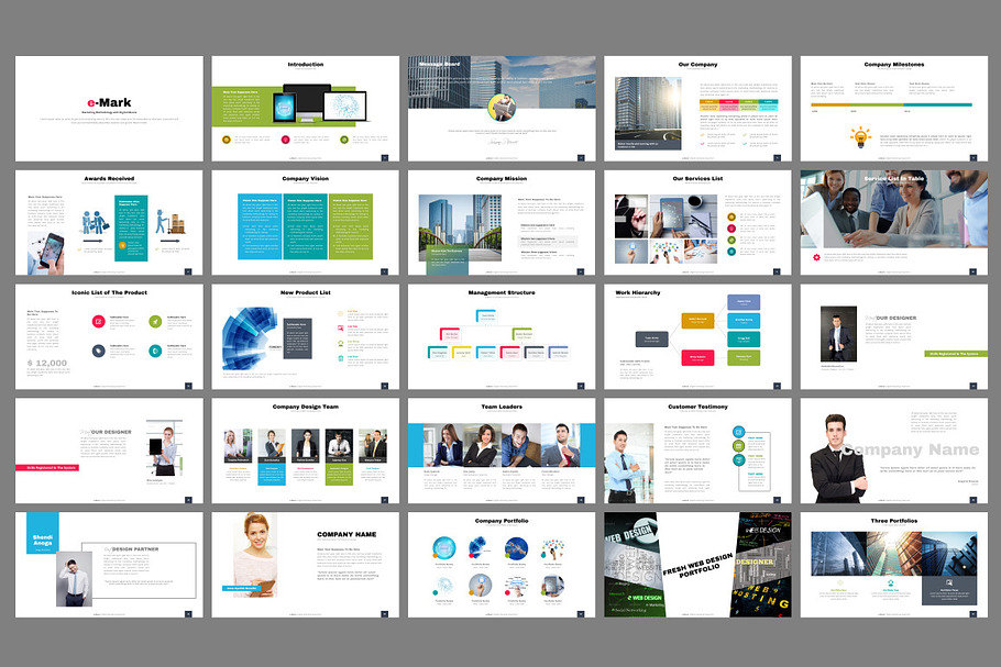 e-Mark Presentation Template in PowerPoint Templates - product preview 8