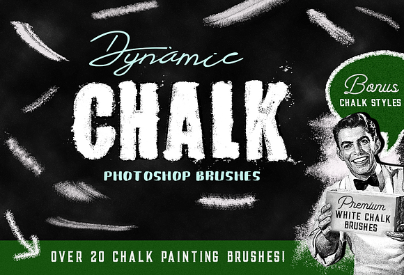 Photoshop brushes chalk & Styles in Photoshop Brushes - product preview 3