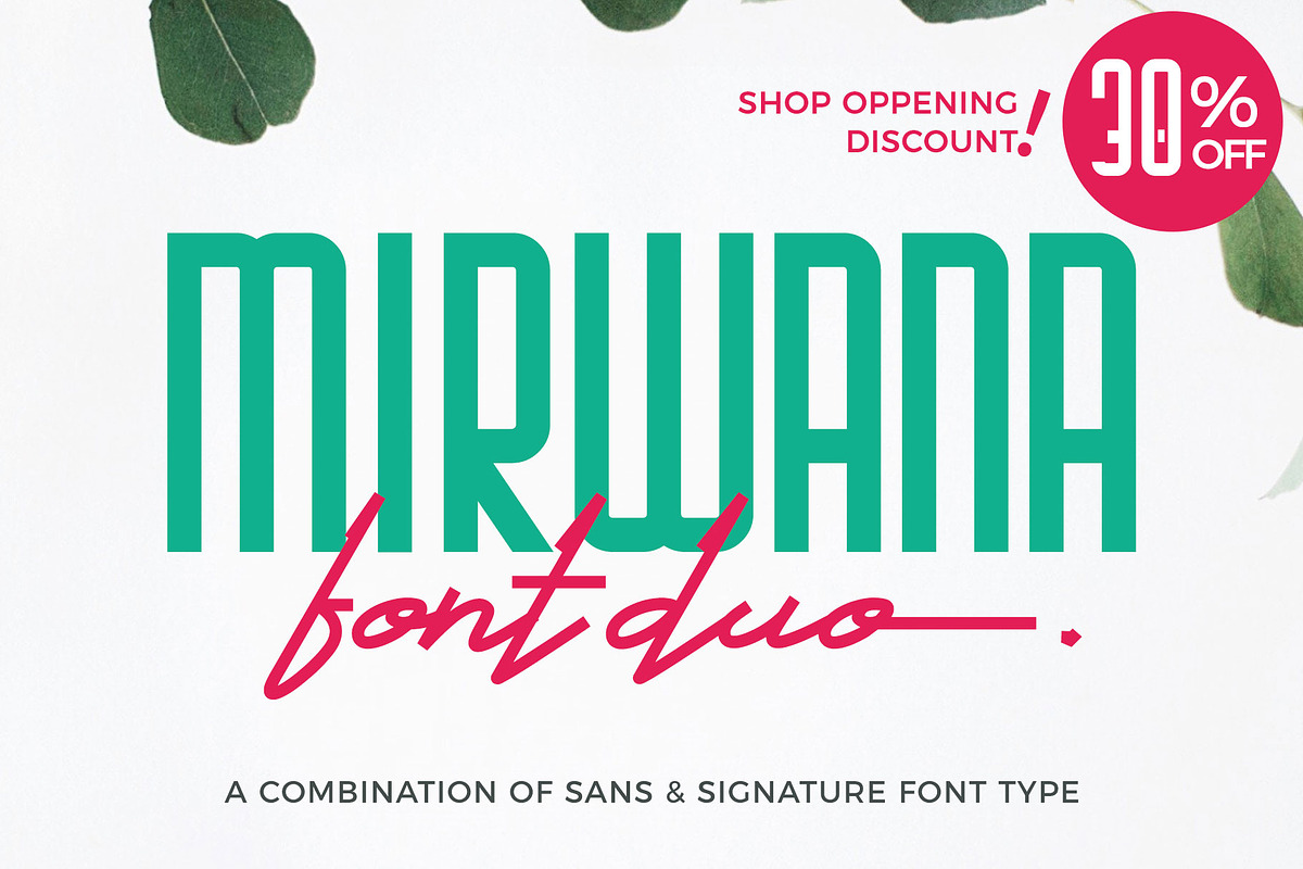 Mirwana Font Duo in Script Fonts - product preview 8