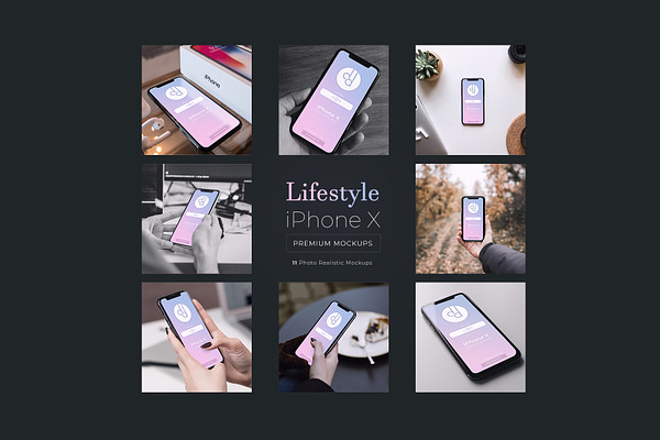 11 iPhone X Lifestyle Mockups