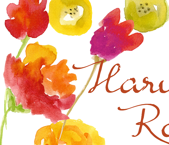 Watercolor Floral Elements - Rose in Illustrations - product preview 1