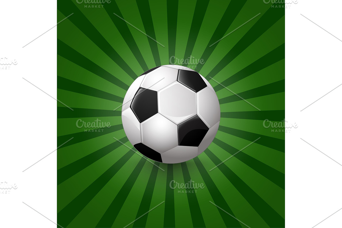 Soccer ball on background in Illustrations - product preview 8